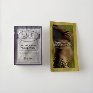 Sample Belli Anti-Blemish Facial Wash+Mama Mio Tummy Rub Stretch Mark Butter NEW